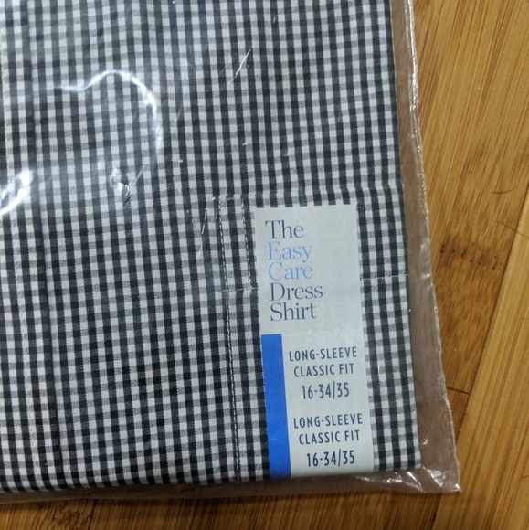 SOLD BN Croft & Barrow Black & White Long-Sleeve Shirt - Picture 4 of 5